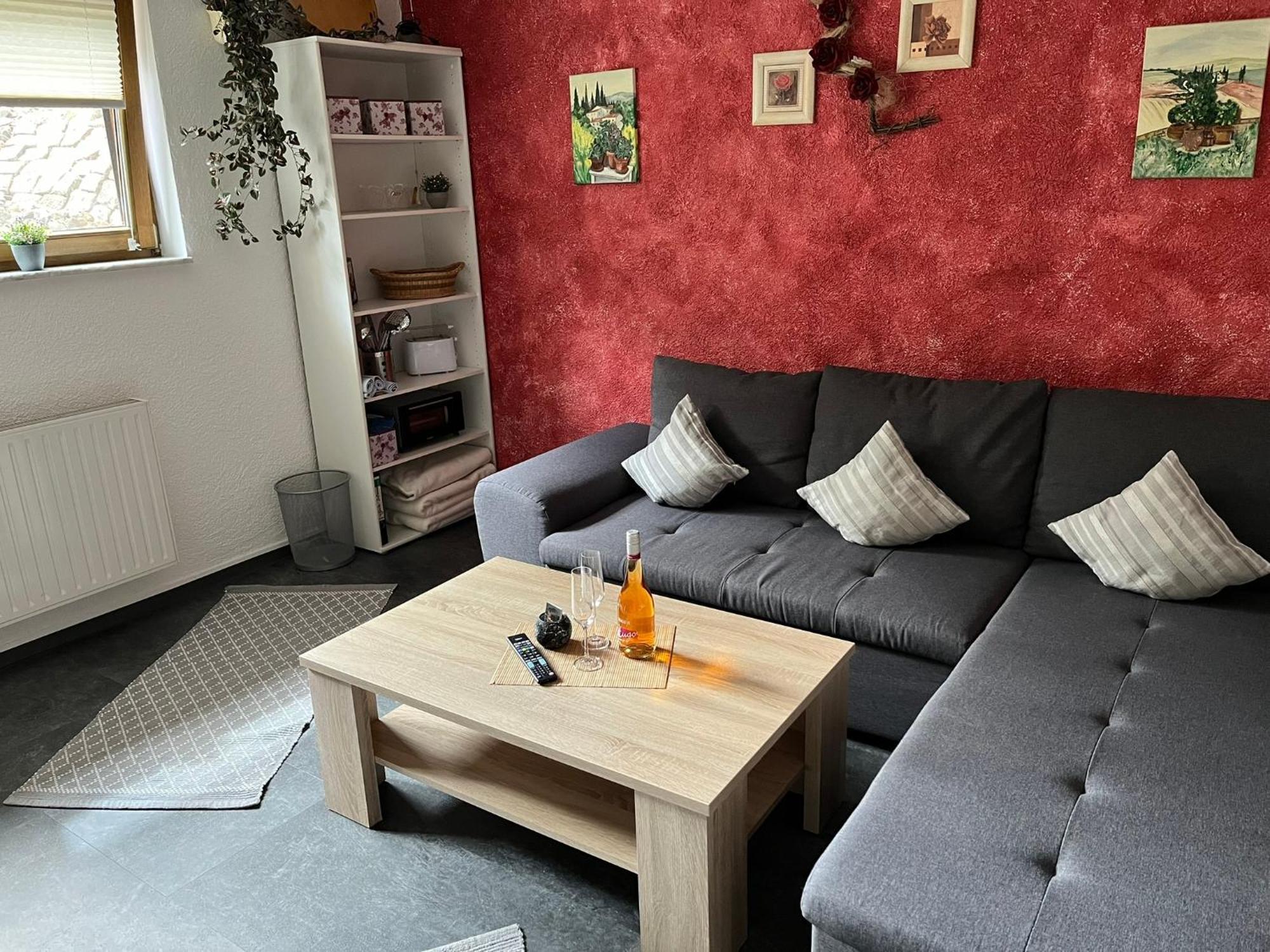Ferienwohnung Hoppelnase Mit Eigener Sauna Langenstein エクステリア 写真
